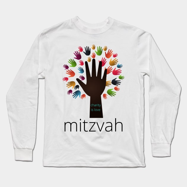 mitzvah - Funny Yiddish Quotes Long Sleeve T-Shirt by MikeMargolisArt